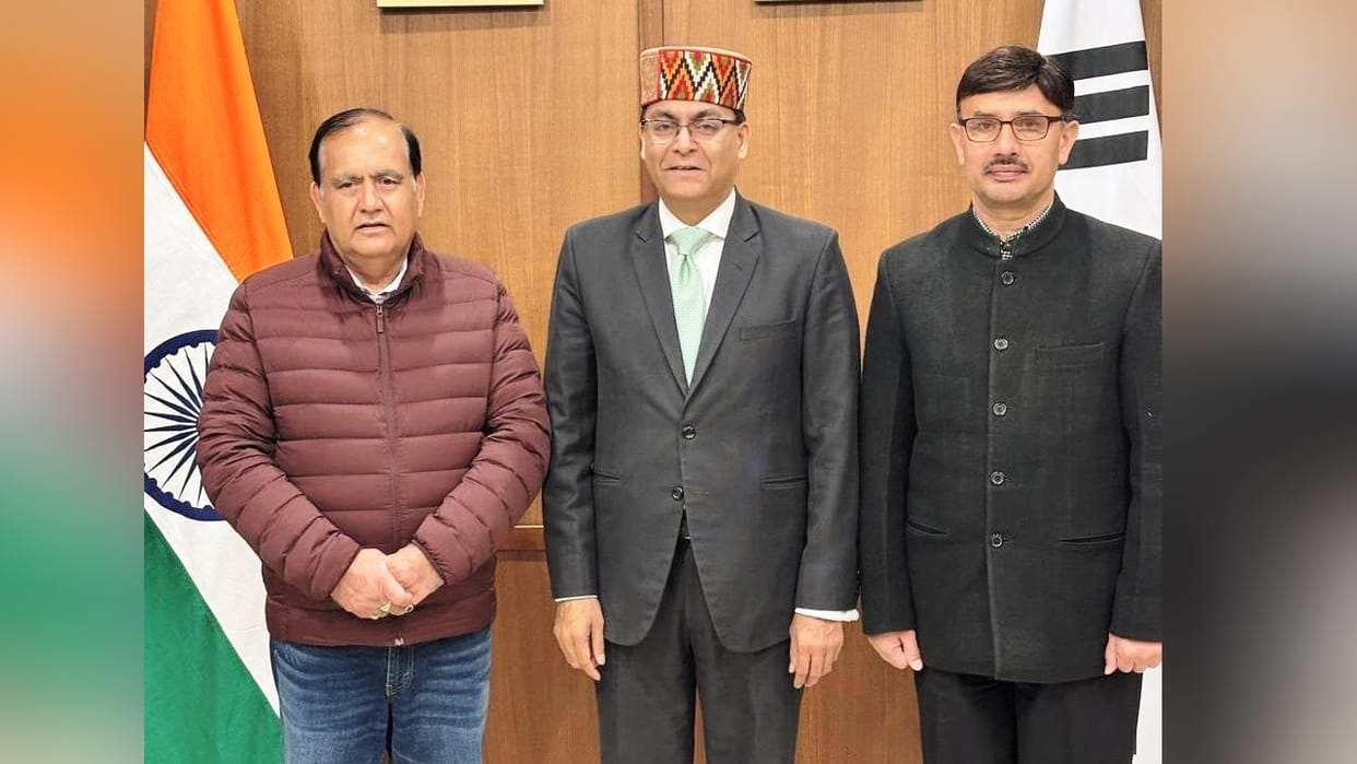 himachal Assembly Speaker Kuldeep Singh Pathania returned home after a 22-day foreign tour