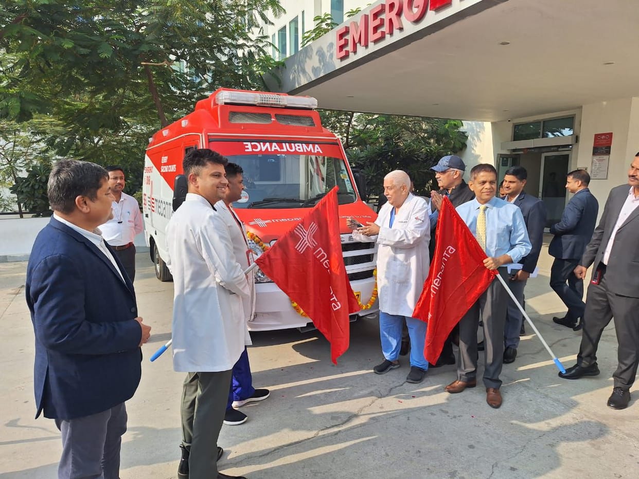 5 G Ambulance service starts in medanta Hospital.