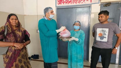 महिला के पेट से निकाला 10 किलो का ट्यूमर