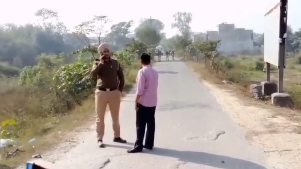 Firing between amritsar police and gangsters