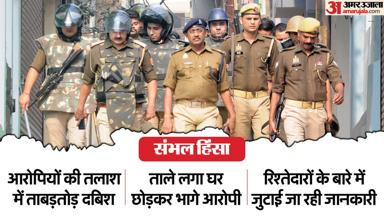 Sambhal Violence Police raids search accused Ran away from home information is being collected about relatives
