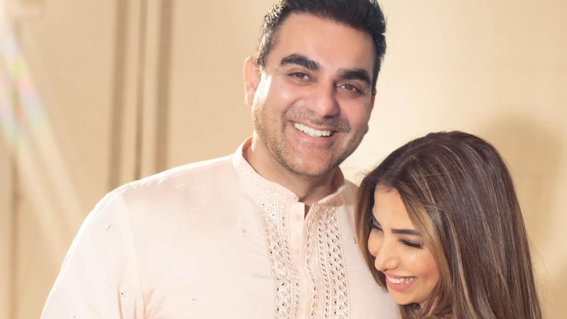 Arbaaz Khan Sshura Khan have shared pictures and sweet messages on their first wedding anniversary