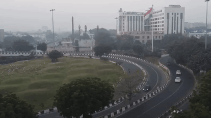 ड्रोन से ली गई दिल्ली की तस्वीर