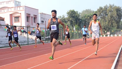 Rohilkhand University Athletics Meet Swati wins in the women category race