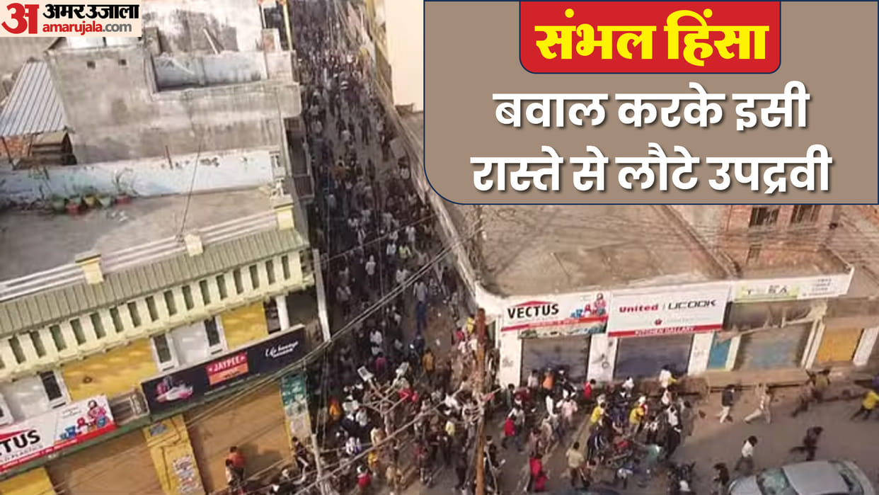 Sambhal Violence Update Mob Emerged From This Route Full News in Hindi