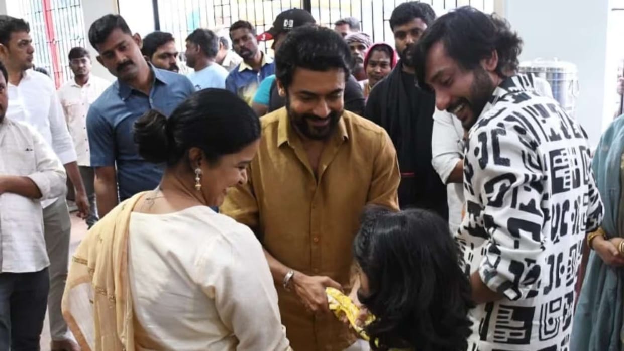 Suriya 45 shooting start RJ Balaji Suriya trisha krishnan Take Part in Pooja Ceremony watch photos