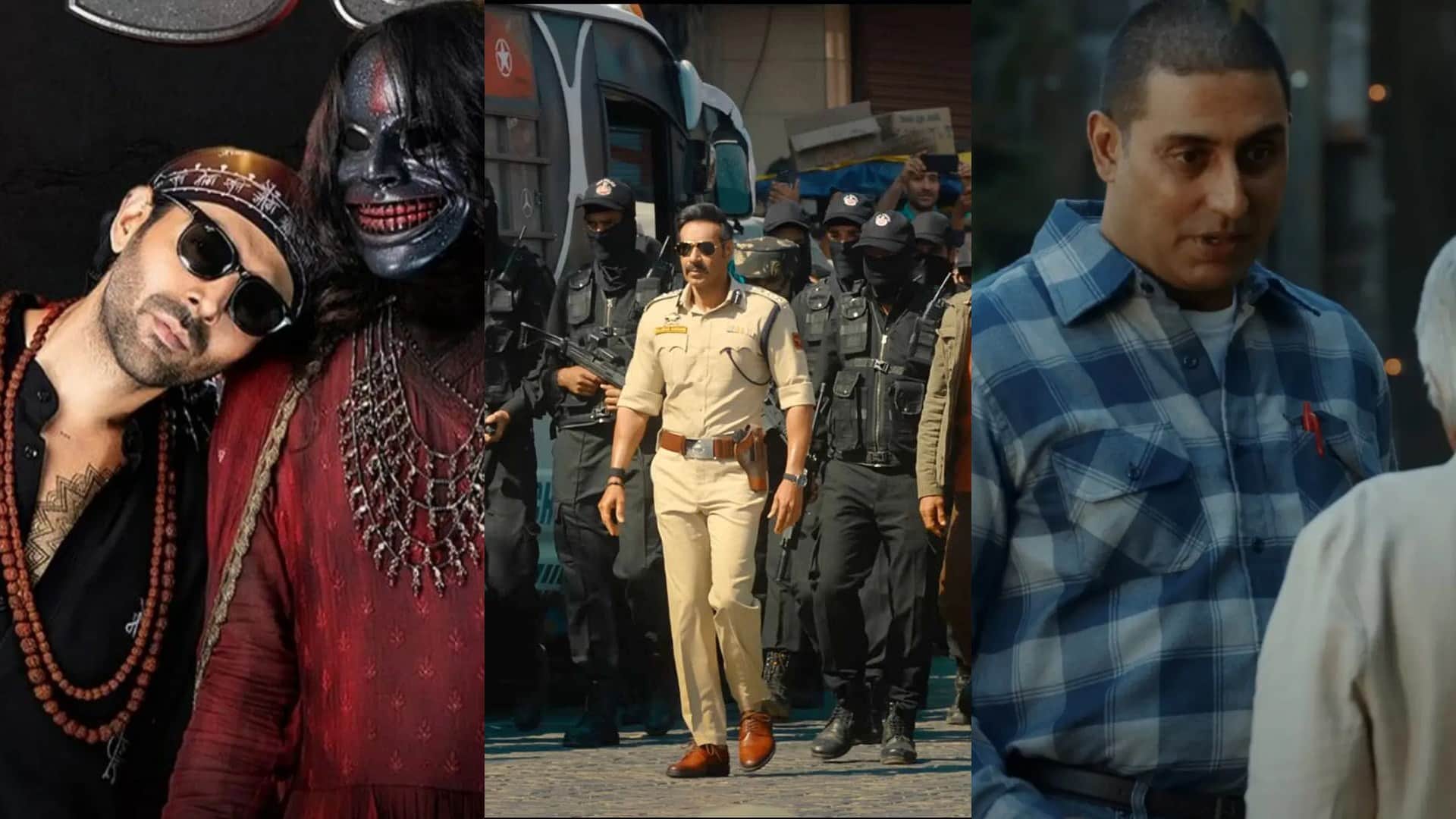 Box Office Collection Report Bhool Bhulaiyaa 3 Singham Again Kanguva The sabarmati report amaran