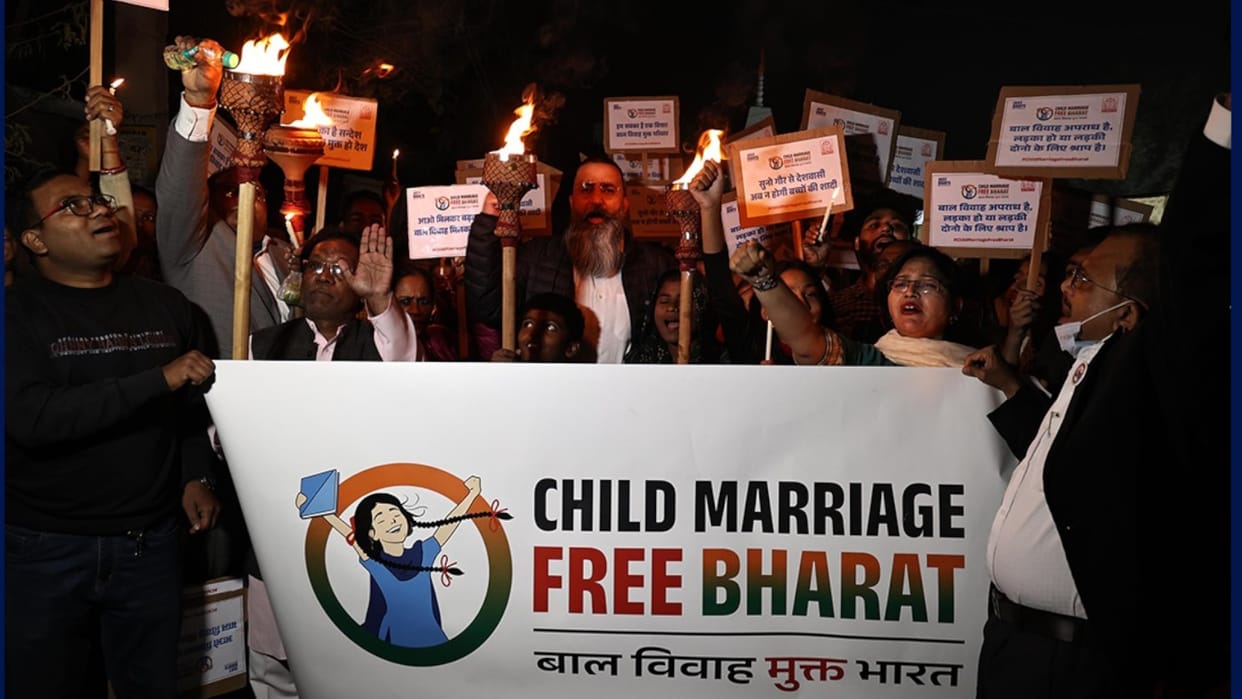 Rights for Children Alliance raised awareness in 50000 villages in 26 states took oath against child marriage