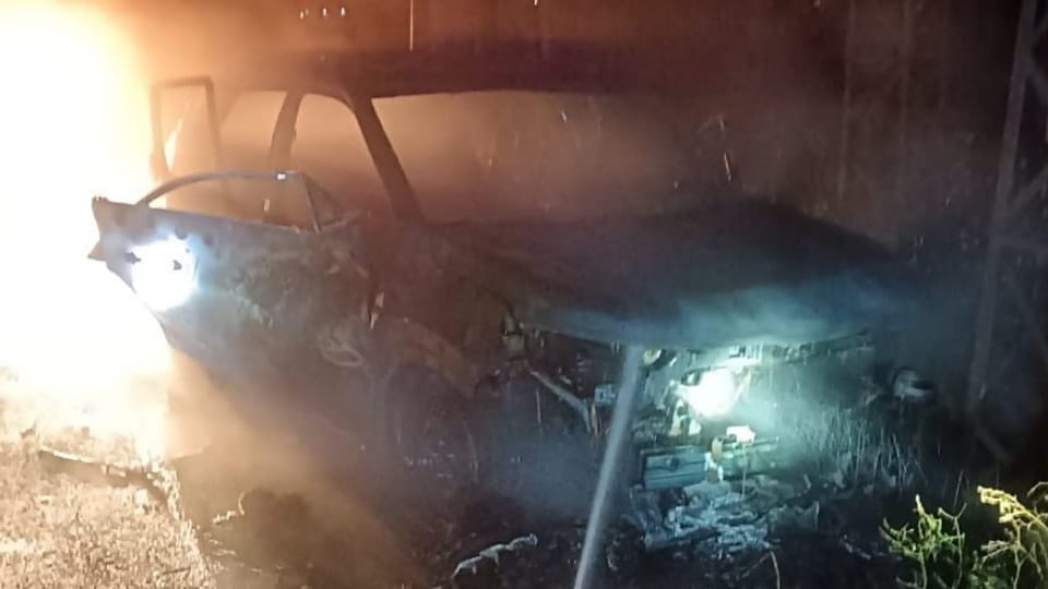 Driver died after fire in car in tohana