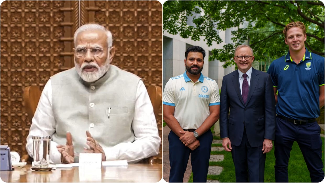 PM Narendra Modi was happy after Australian Prime Minister Anthony Albanese met the Indian team in Canberra