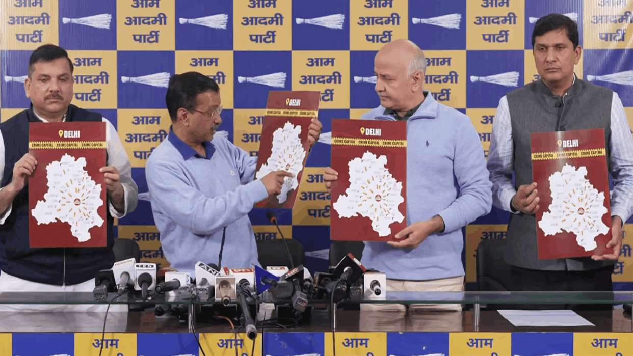Arvind Kejriwal Press Conference targeting Home Minister Amit Shah DELHI law and order FAIL
