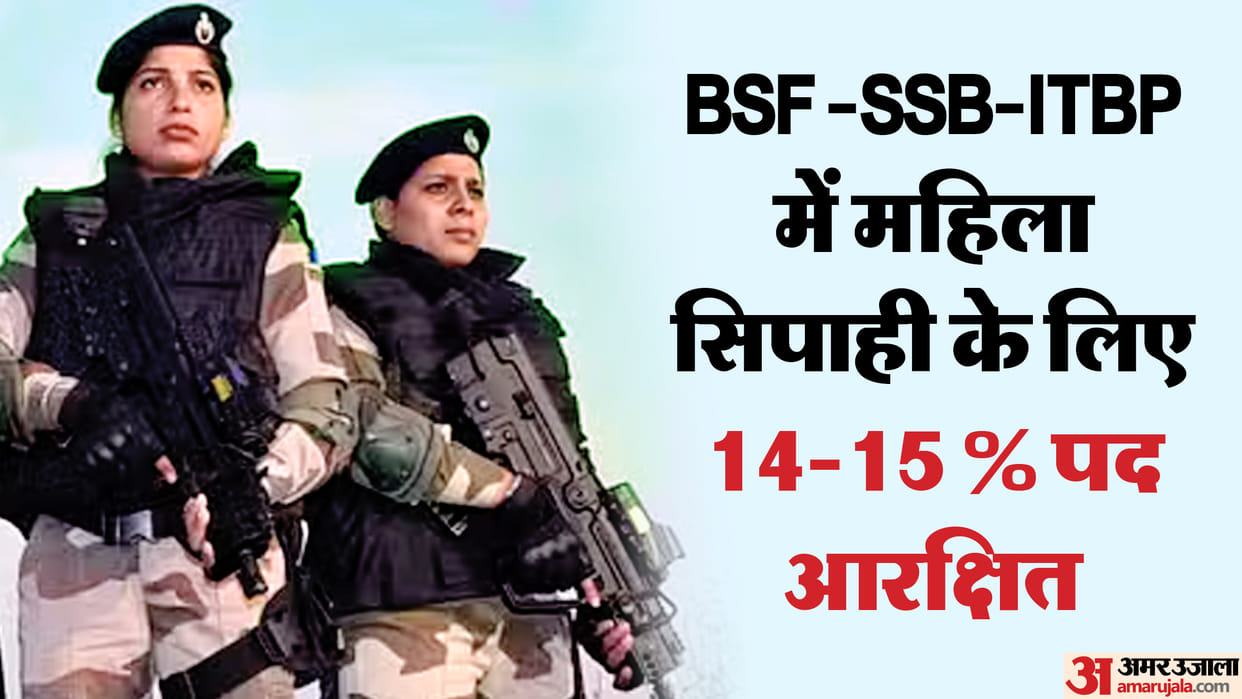 CAPF: Paramilitary forces have 10 lakh personnel, but only 31355 female soldiers