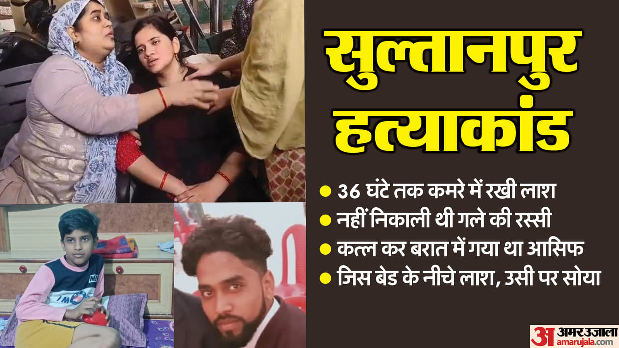 Sultanpur murder after kidnapping Hands and legs tied with rope cloth stuffed in mouth