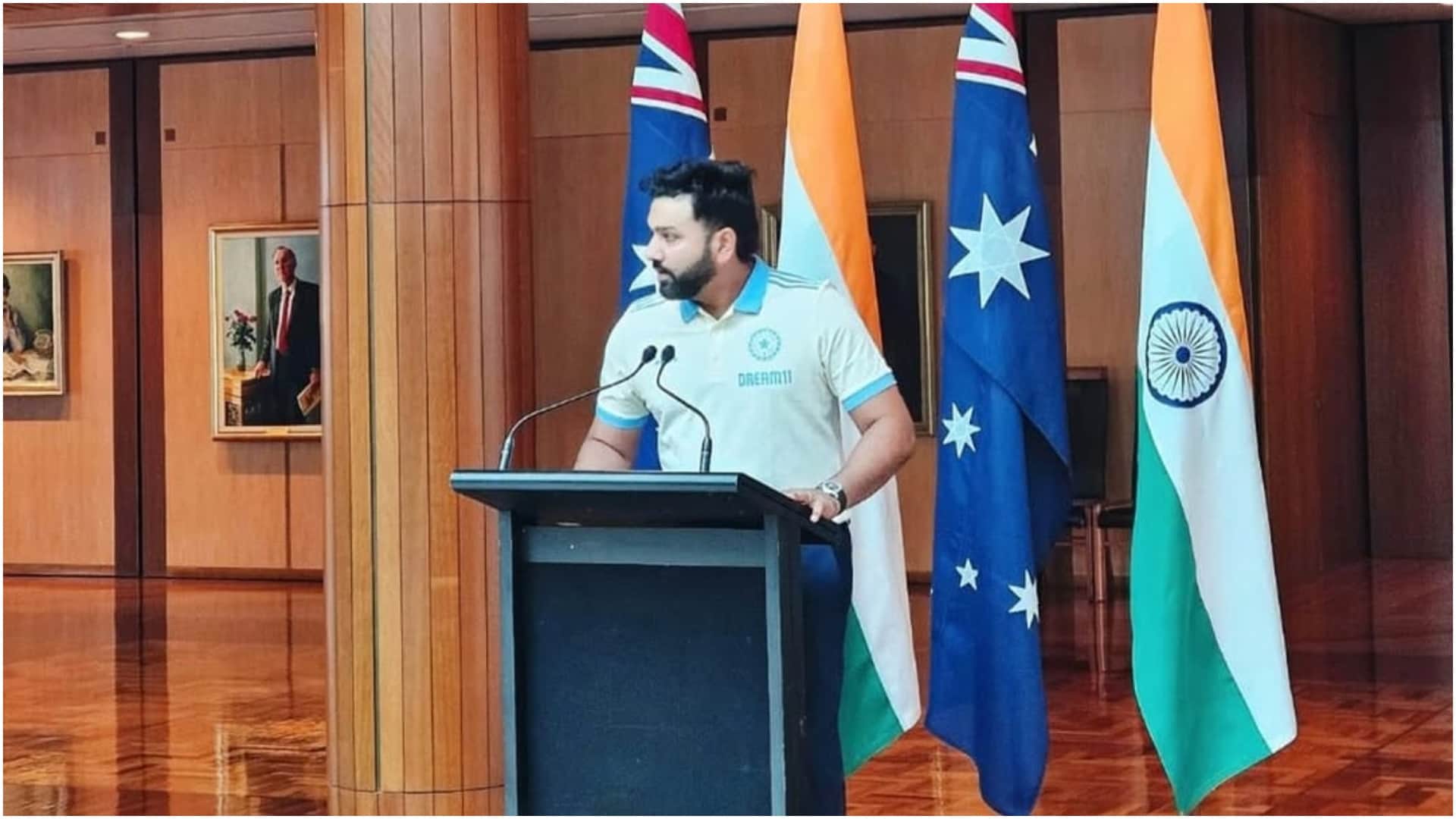 VIDEO: 'Coming here and playing challenge...', said Indian captain Rohit Sharma in Australian Parliament