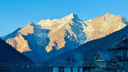 Snow disappeared from the mountains rocks and stones became visible