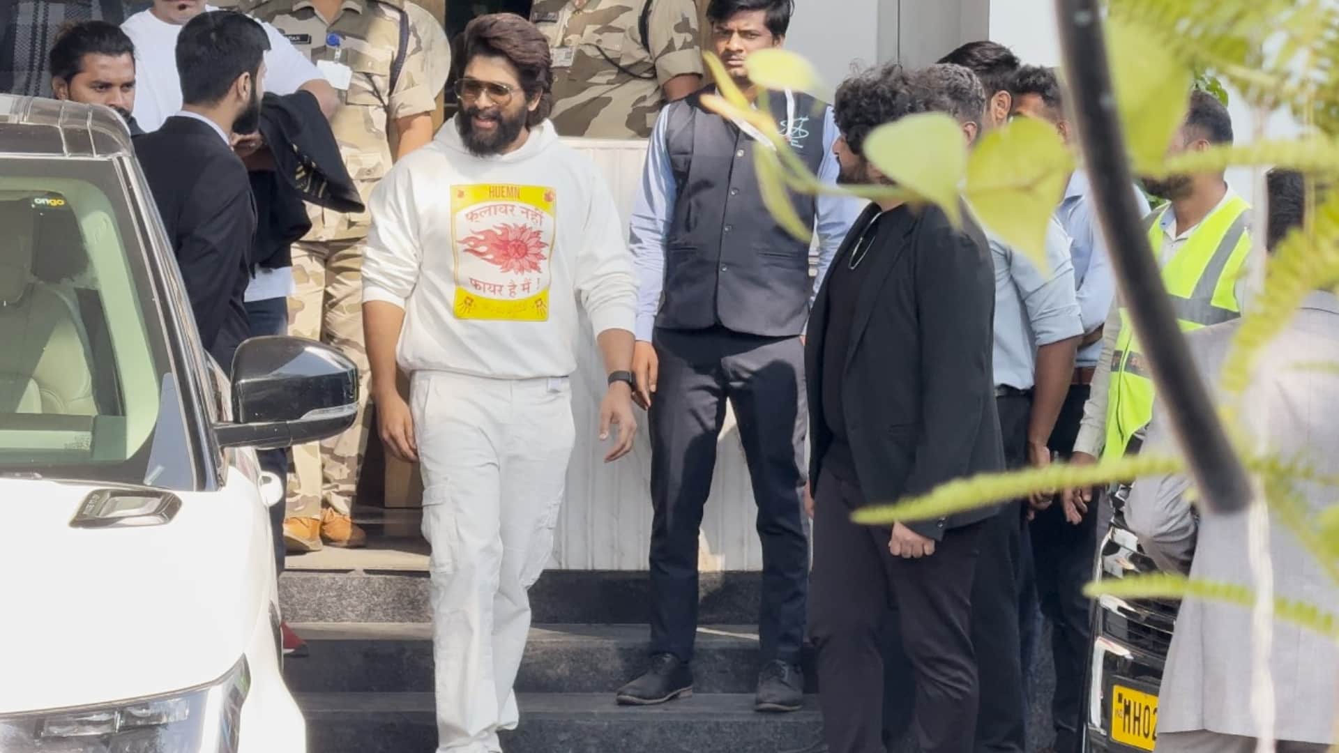 Allu Arjun Rashmika Mandanna in Mumbai to promote their upcoming film Puspha 2 The Rule release on 5 December