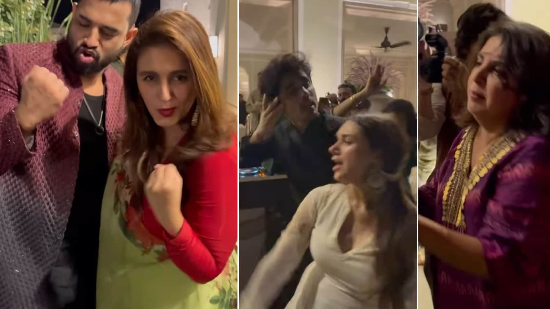 Aditi Rao Hydari Siddharth Newlyweds dancing with Farah Khan Huma Qureshi on SRK Chaiyya Malaika Arora joins
