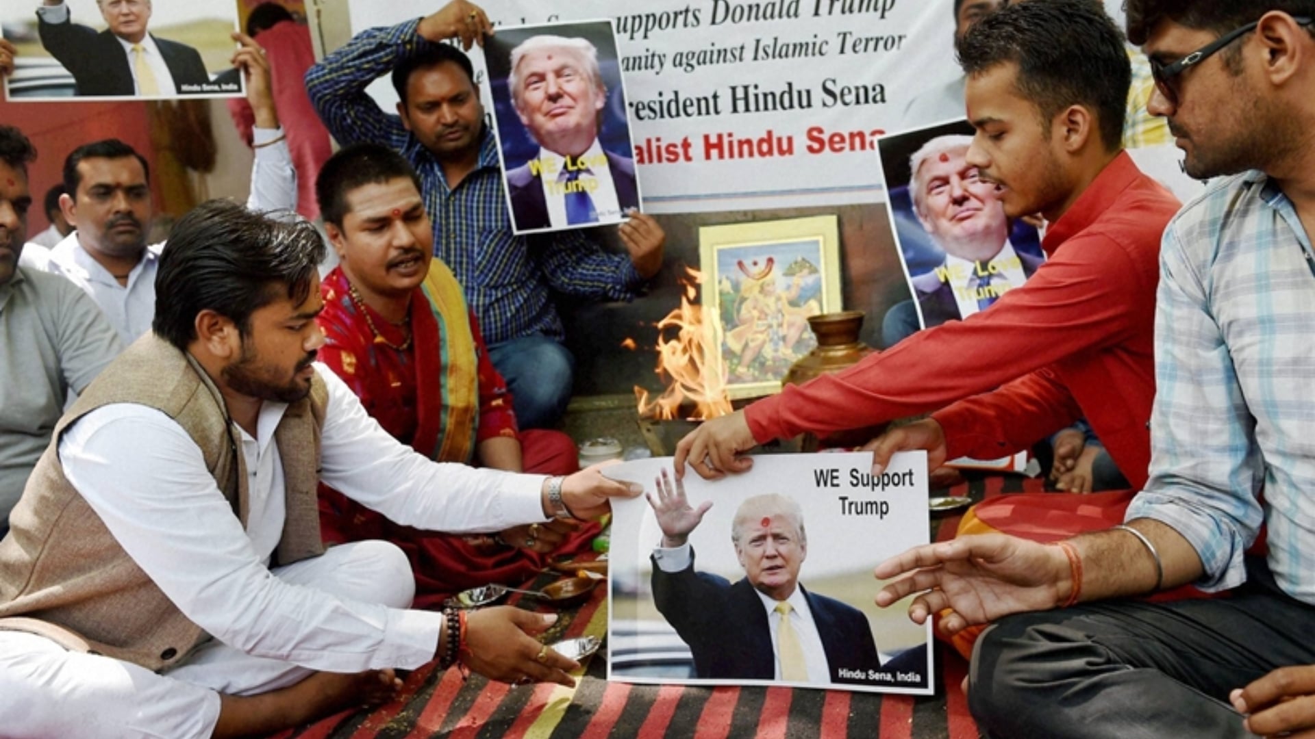 हिंदू सेना का ट्रंप की जीत के लिए हवन