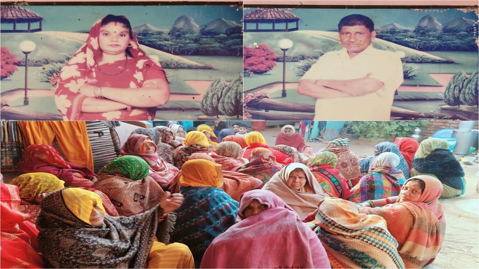 wife also died due to  shock of her husband's death in agra
