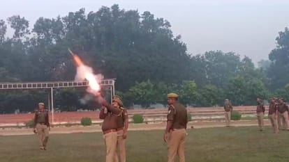 police practiced riot control by conducting mock drill in lakhimpur kheri