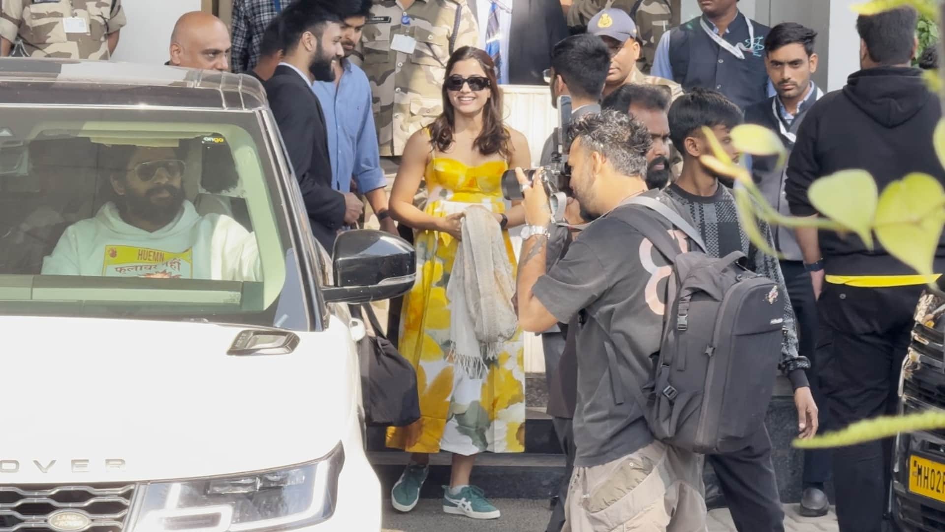 Allu Arjun Rashmika Mandanna in Mumbai to promote their upcoming film Puspha 2 The Rule release on 5 December