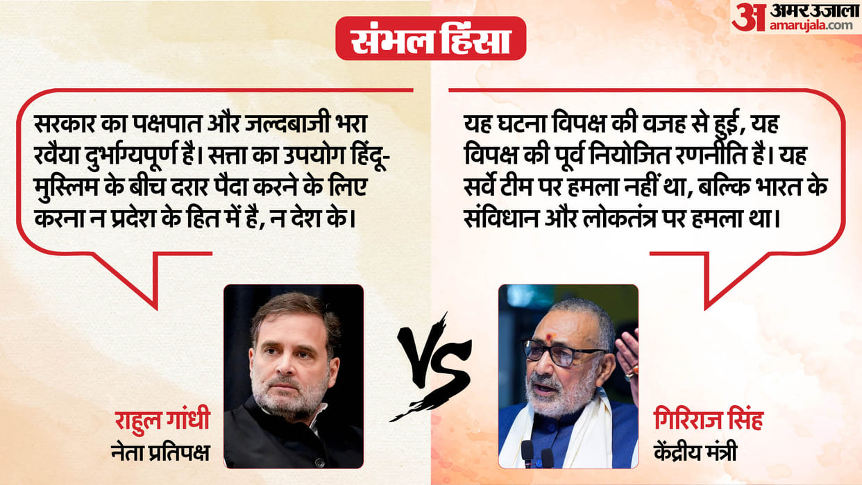 Shahi Jama Masjid Dispute And Sambhal Violence Political Statements News In Hindi