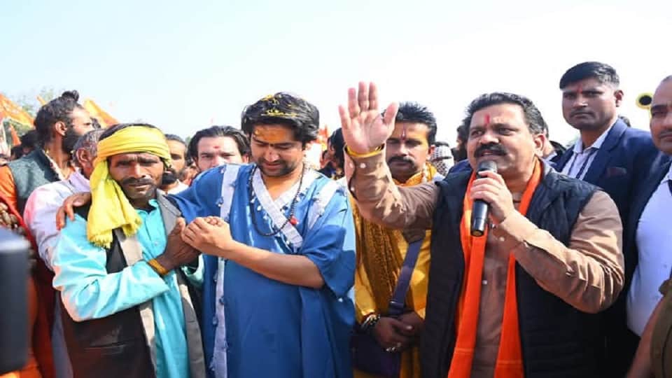 सनातन हिंदू एकता यात्रा में शामिल हुए डिप्टी सीएम