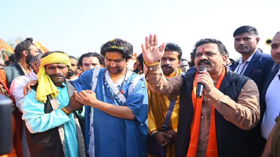 सनातन हिंदू एकता यात्रा में शामिल हुए डिप्टी सीएम