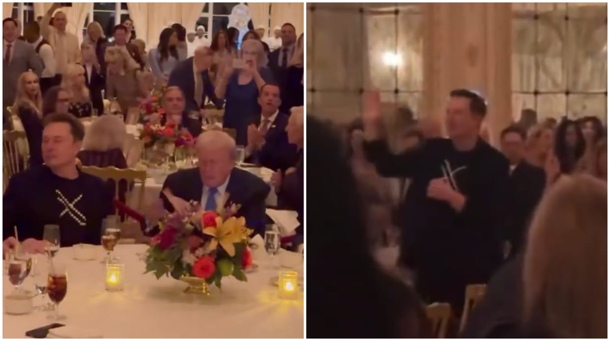 Trump turns DJ at Mar-a-Lago Thanksgiving with Stallone, Belichick, and Barron; Musk makes a toast NEWS UPDATE