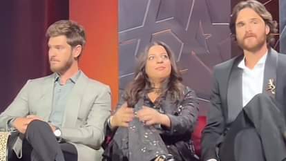 Zoya Akhtar Photos with Amazing Spiderman Andrew Garfield Jacob Elordi Marrakech International Film Festival