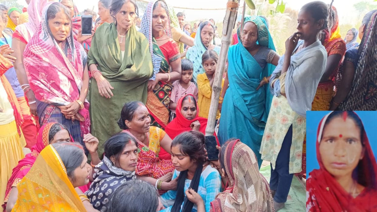24 huts burnt to ashes in fire woman died due to cylinder explosion in ghazipur