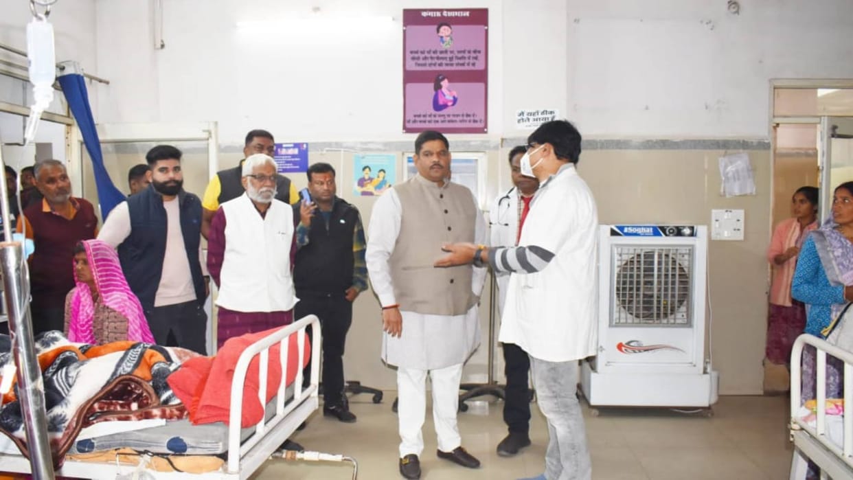 Sehore MLA Sudesh Rai enquired about condition of patients during inspection it was revealed