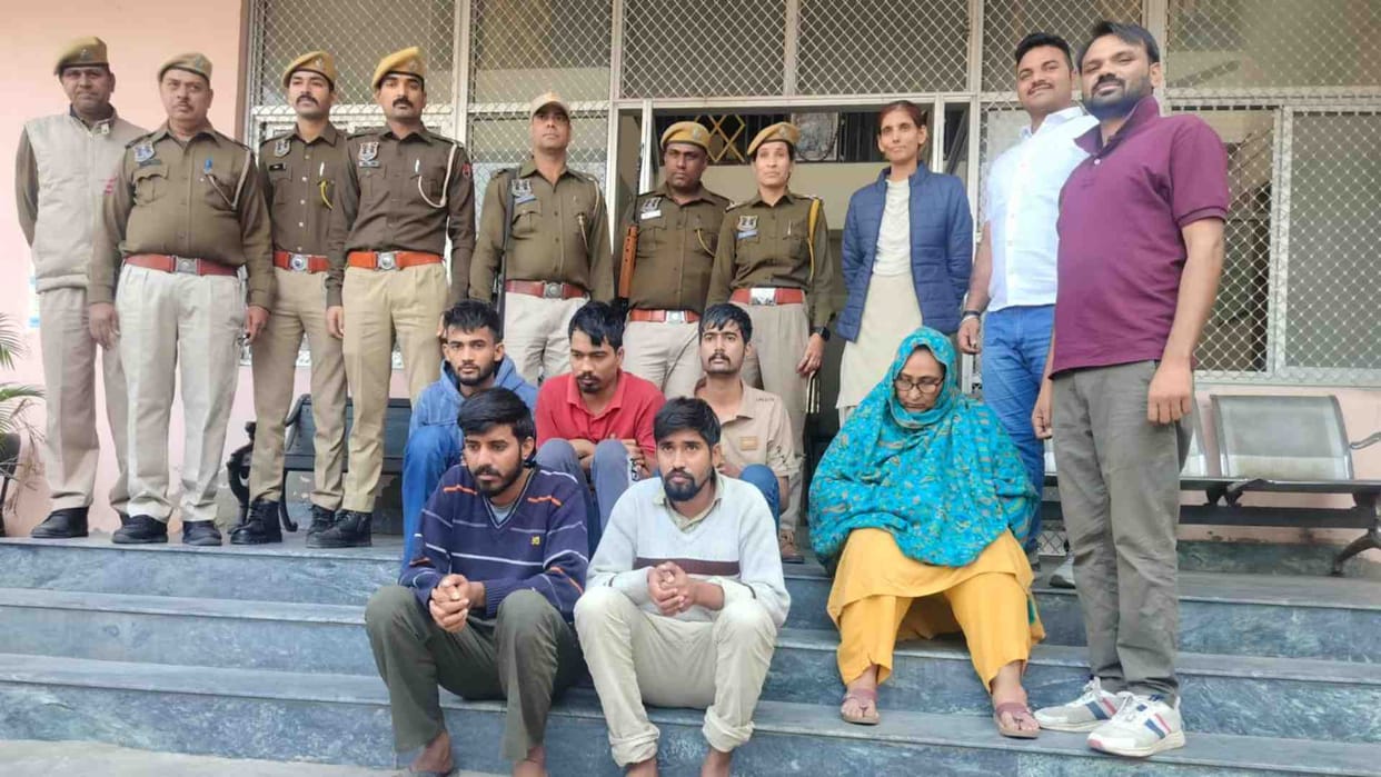 Jaipur News Seven miscreants of Lawrence Bishnoi gang arrested in Jaipur