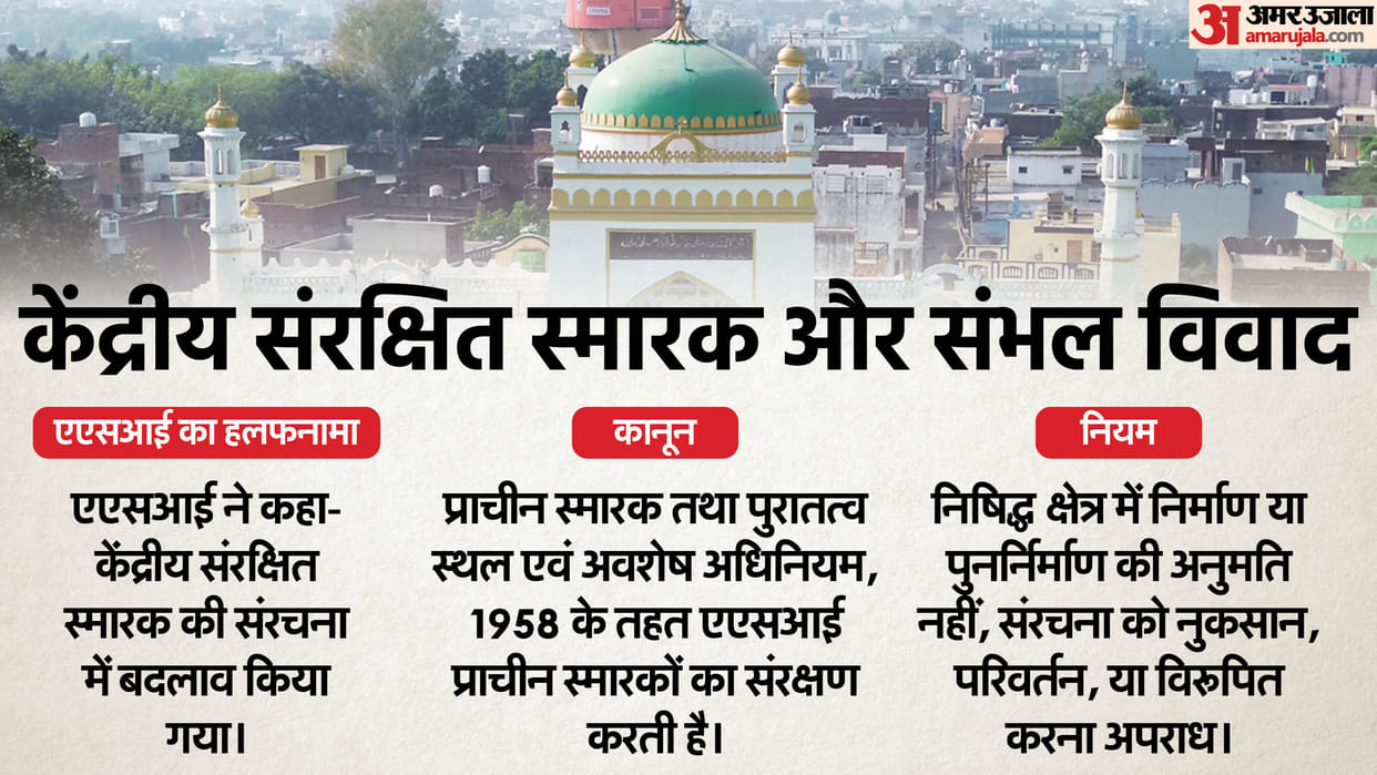 What Are Centrally Protected Monuments And Sambhal Jama Masjid ASI Affidavit News In Hindi