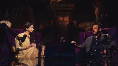 Host Salman Khan Become Podcaster In Bigg Boss 18 Chahat Pandey Came as Guest