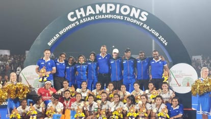 Bihar News : Nitish Kumar honored winning of Bihar Women's Asian Hockey Champions Trophy team