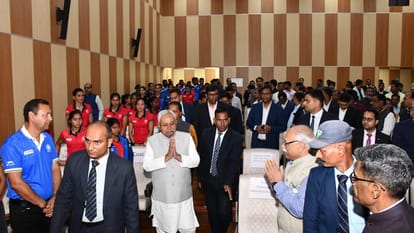 Bihar News : Nitish Kumar honored winning of Bihar Women's Asian Hockey Champions Trophy team