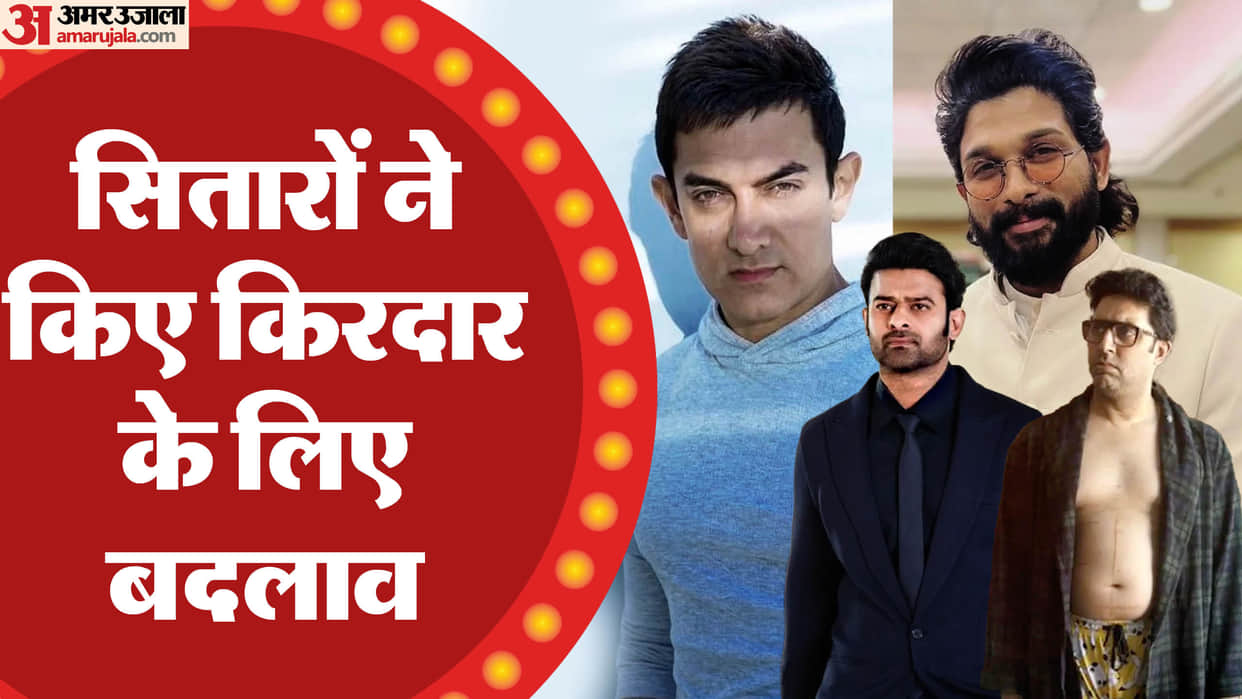 Celebrities Who Changed Their Looks for Movies Allu Arjun Ranveer Singh Aamir Khan Vikrant Massey