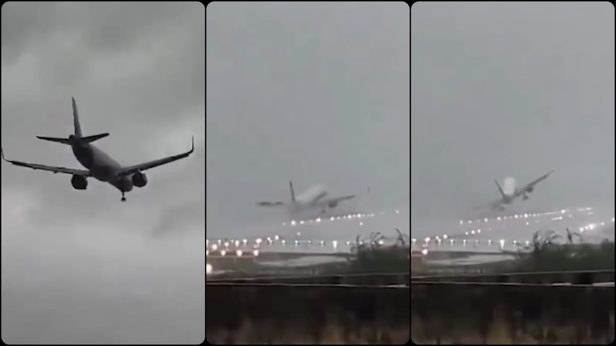 Cyclone Fengal: A plane skidded while landing on the runway, accident was averted due to the pilot's alertness