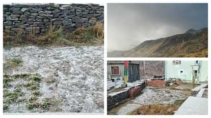 Light snowfall in Rohtang hail fell in Koksar Know the weather update of Himachal Pradesh