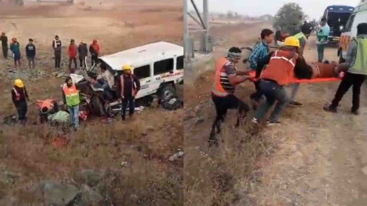 MP News: Four members of the same family died in an ambulance accident in Seoni