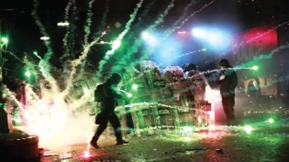 Protesters clash with Georgia police over stopping EU talks more than 100 arrested