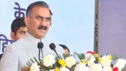 राज्य स्तरीय समारोह को संबोधित करते हुए मुख्यमंत्री सुखविंद्र सिंह सुक्खू।