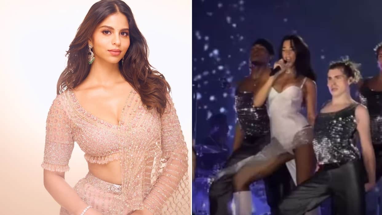 Shah Rukh Khan daughter Suhana Khan is surprise as Dua Lipa performs on Woh Ladki Jo mashup at Mumbai concert