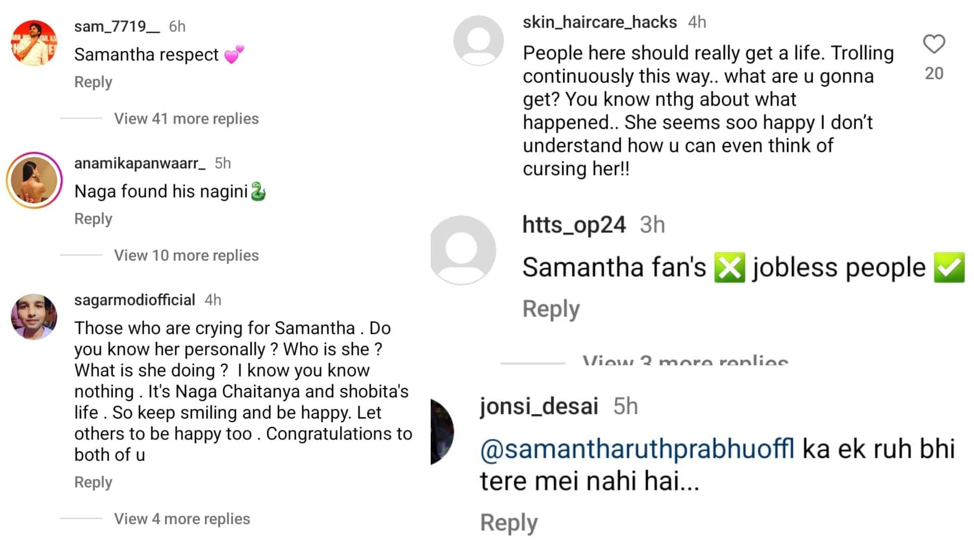 Sobhita Dhulipala Instagram post Attacked by Samantha Fans Nimrat Kaur also Brutally trolled