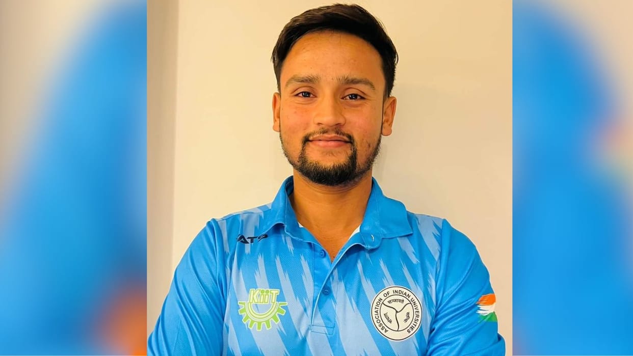 BHU Yashovardhan performance for Indian University team win in International University Cricket Tournament