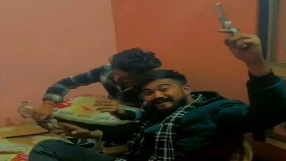 Illegal weapons waved at liquor party