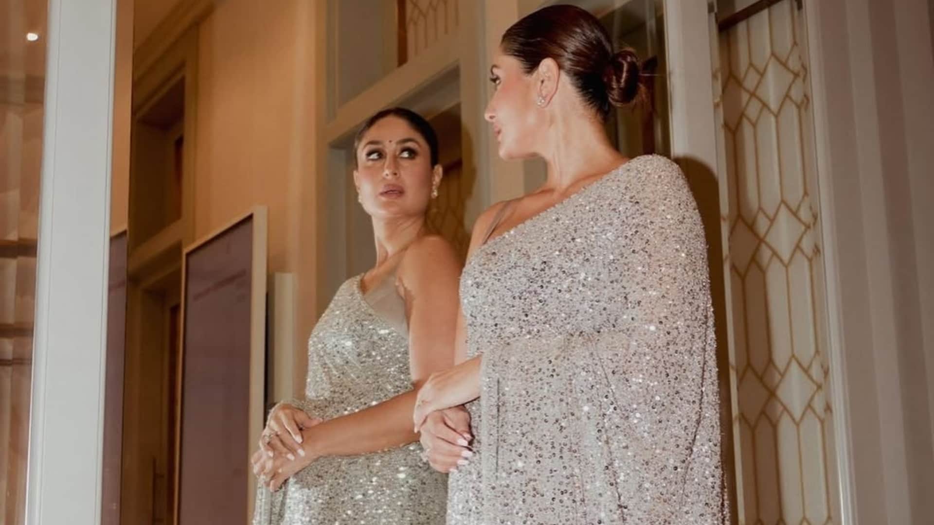 Kareena Kapoor extra shines on her Sabyasachi sequined saree is enough to spot Bebo fans reaction goes viral