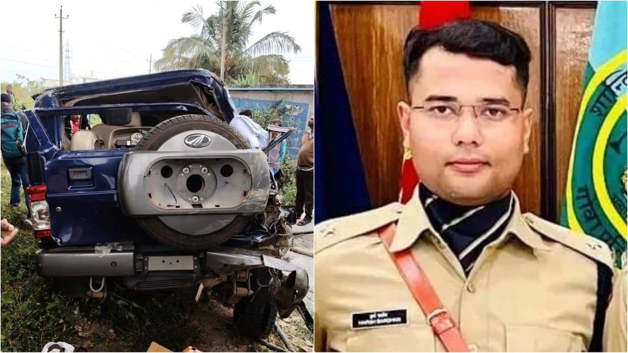 Saharsa News: IPS officer Harshvardhan Singh died in road accident, accident happened in Hassan, Karnataka