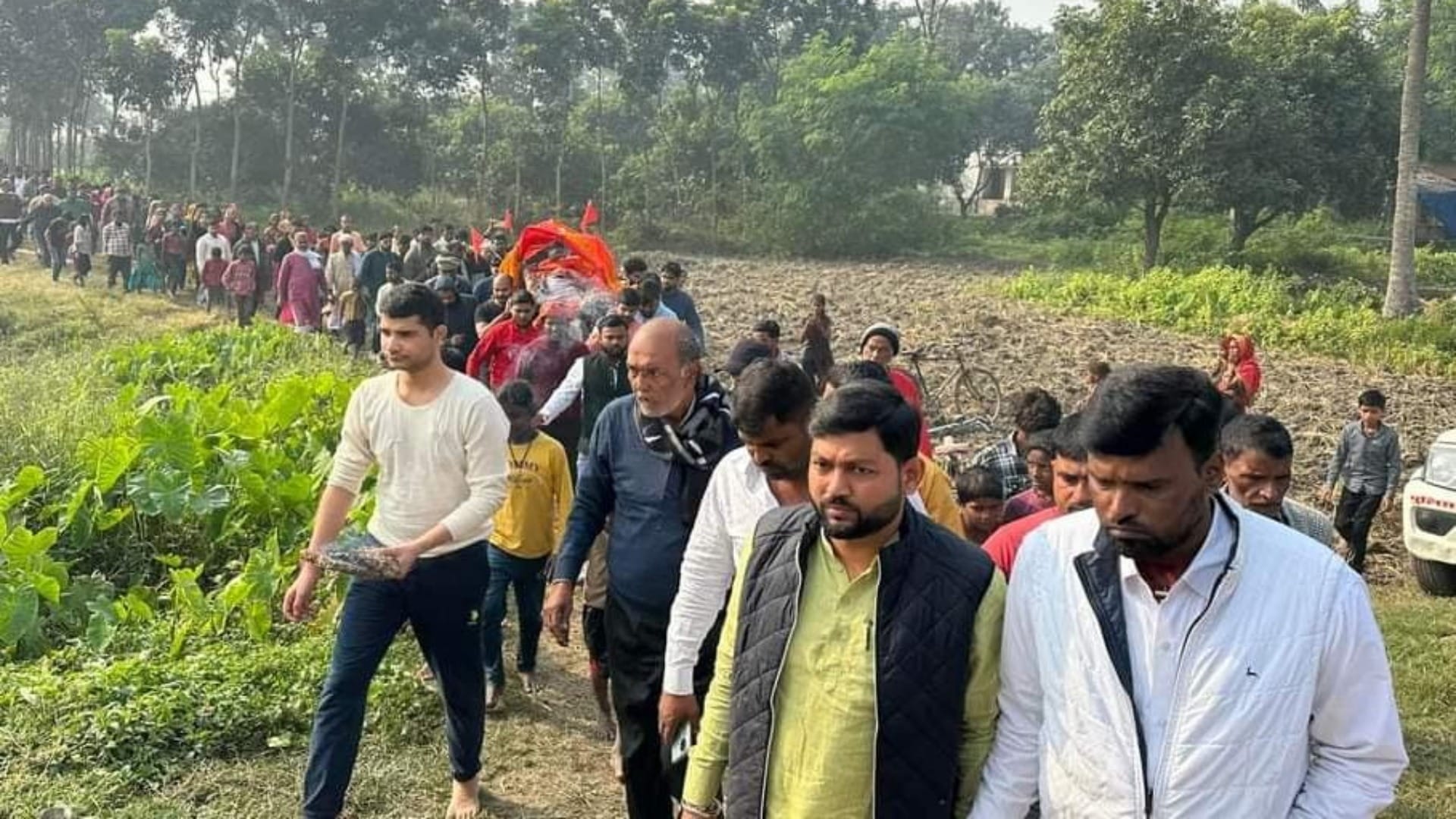 Bihar News: IPS Harshvardhan given final farewell with respect in Fatehpur, demand for review of accident
